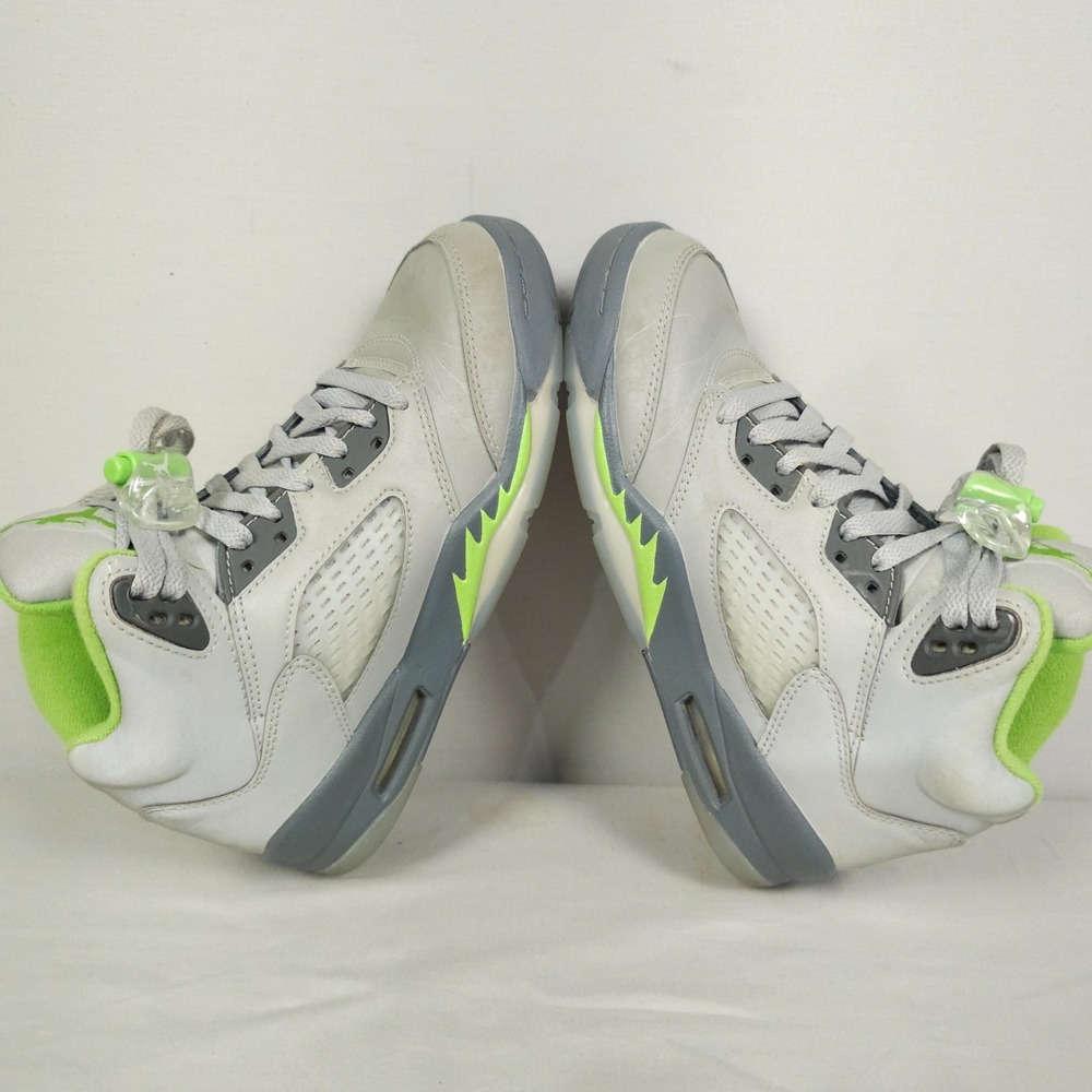 Nike Air Jordan 5 Retro Shoes Youth Size 5Y GS Green Bean Silver Reflective - Picture 5 of 16